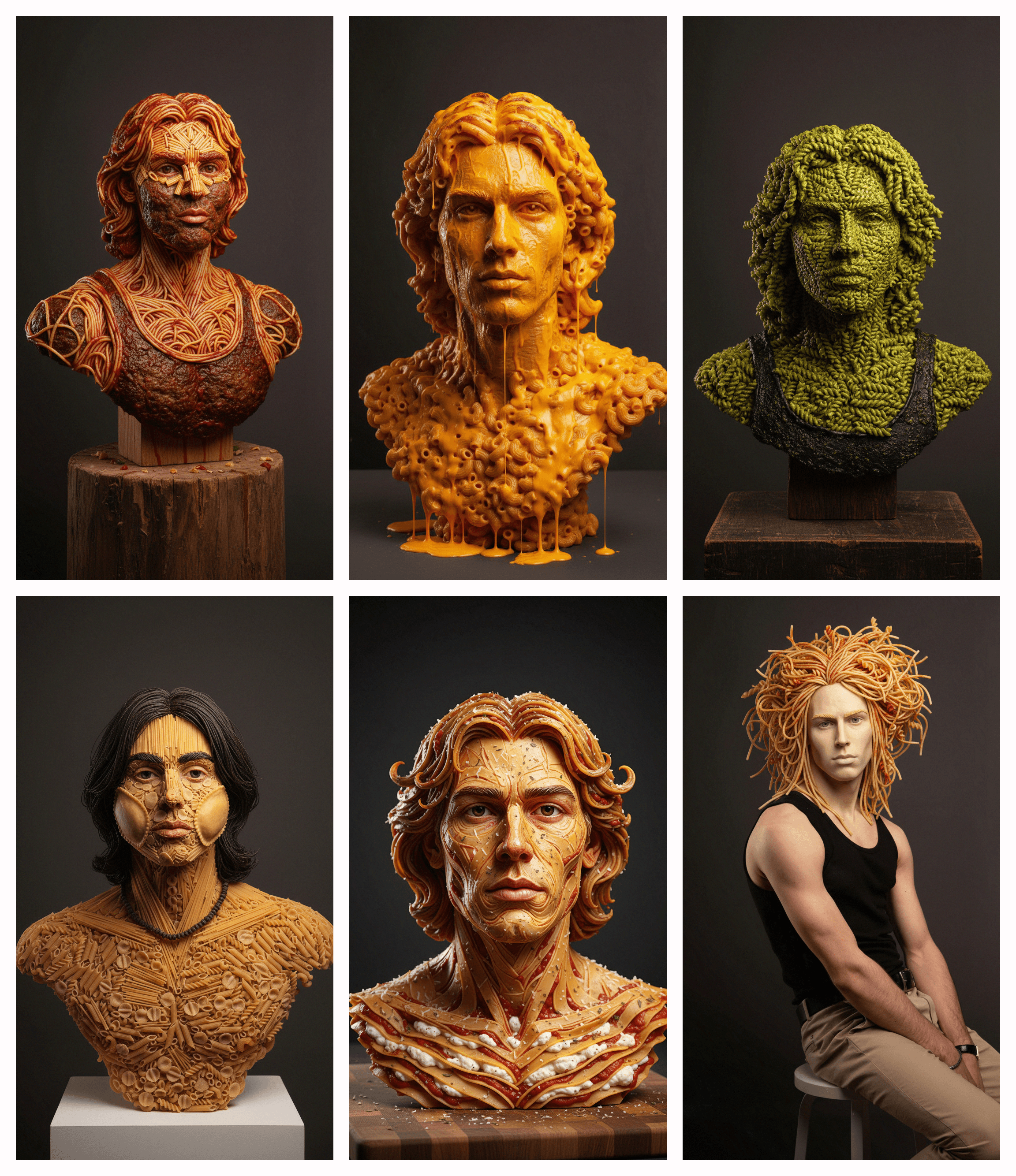 ALBUM of Pasta Portraits Theme